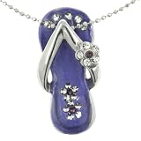 Puple Beach Sandal Large Necklace Pendant