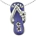 Puple Beach Sandal Large Necklace Pendant