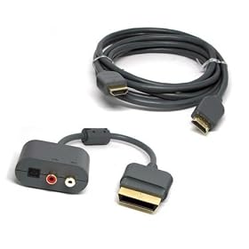 XBOX 360 HDMI AV CABLE+OPTICAL RCA ADAPTER