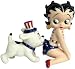 Betty Boop Betty and Pudgy USA Salt & Pepper Shaker Set