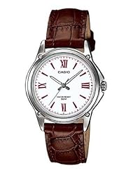Casio #LTP1382L-5EV Womens Standard Analog Brown Leather Band Roman Dial Watch