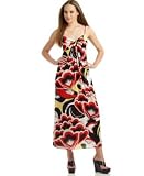 Nine West Sleeveless Printed Maxi Dress