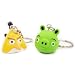 ANGRY BIRDS KEY CHAIN SET -YELLOW BIRD & PIG-