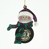 Michty Ducks of Anaheim Striped Acrylic Power Play Ornament (Set of 4)
