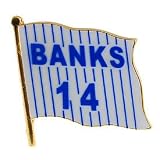 Chicago Cubs Ernie Banks Flag Souvenir Pin
