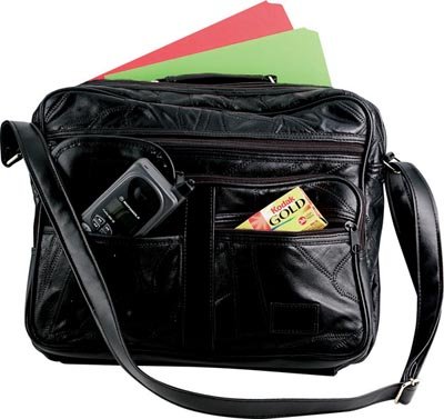 Genuine Leather 14 inch Tote Bag