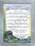 In honor of... My Faithful Companion Pet Prayer in 5x7 Brushed Silver Frame
