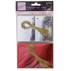 FOILED GIFT TAGS - ASSORTED - 40 PACK