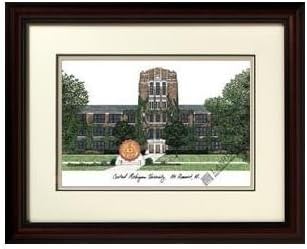 Central Michigan University Framed Lithograph Print
