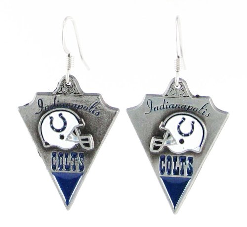 Indianapolis Colts Dangle Earrings - NFL Football Fan Shop Sports Team Merchandise