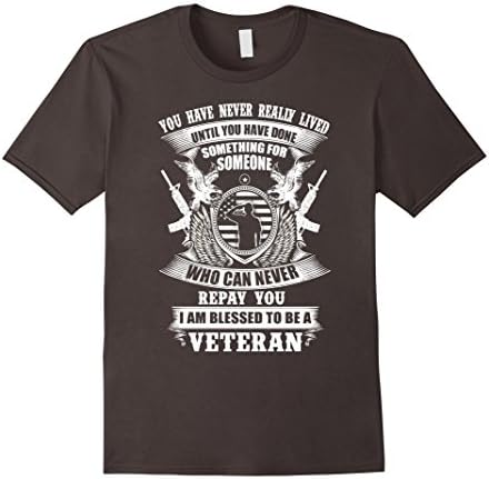 Men's Who Can Never Repay You, I Am Blessed To Be A Veteran Medium Asphalt