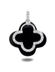 0.41 Ct. Diamond & 18k White Gold Clover Pendant (516245)