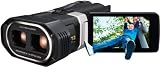 JVC GS-TD1BEU Full HD 3D Camcorder (64 GB interner Speicher, 8,9 cm (3,5 Zoll) 3D Touch Screen Display) schwarz