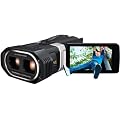 JVC GS-TD1BEU Full HD 3D Camcorder (64 GB interner Speicher, 8,9 cm (3,5 Zoll) 3D Touch Screen Display) schwarz