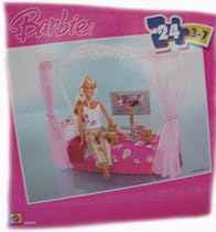 Mattel Baribe Bedroom Scene 24 Piece Puzzle