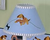 Sumersault Playful Puppies Baby Lamp with Shade