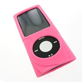 Premium Anti-Dust Skin case Package for Apple iPod Nano 4th Generation 8GB, 16GB Silicone Case for Nano Chromatic 4th Gen + Sock for Nano + Screen Protector