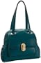 Calvin Klein Links and Locks Dome Satchel,Evergreen,one size