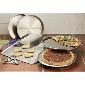 9 Pc Stainless Steel Bakeware Set by Stainless Steel Bakeware Set
