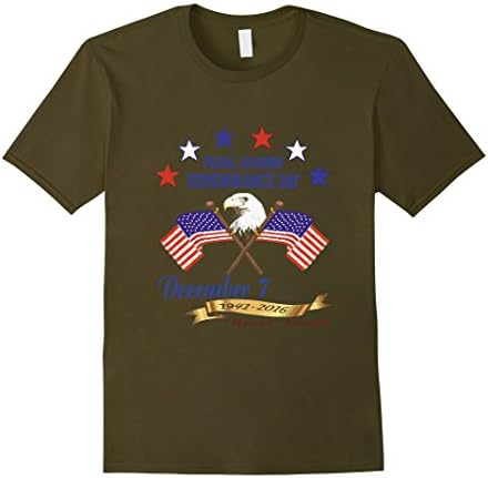 Men's Pearl Harbor December T-Shirt Large Olive