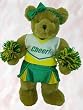 284 - Cheer - Green, Gold & White Clothes for 14" - 18" Stuffed Animals and Dolls