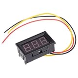 【ノーブランド 品】3線式　0-99.9V DC　LED　デジタル　パネル　電圧計　電池　電圧表示
