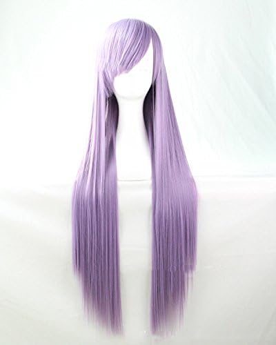 Red Mall 31" 80cm Long Straight Anime Cosplay Costume Party Wig Hair Extension Purple