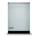 Viking Professional Series VDB450ESS 24″ Professional Dishwasher with Vari-Pressure Intelli-Wash™ System, Central Intelligence™ System, Five-Stage Filtration and Waste Removal, Sure-Temp™ Water Heating, Quiet Clean™ Performance Package, Sturdi-Bilt™ Racks