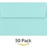 A7 Invitation Envelopes w/Peel & Press (5 1/4 x 7 1/4) - Seafoam Blue (50 Qty.)