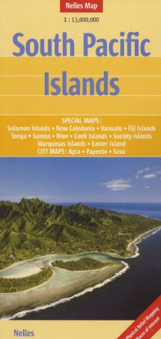 South Pacific Islands Map by Nelles (Nelles Maps) (English, French and German Edition)
