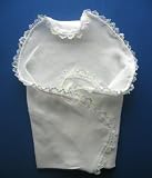 Angelic White Receiving Baby Blanket (Five preemie and newborn sizes), Small Infant 5-8 lbs