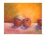 Two and a Half Apples Still Life Giclee Poster Print by Michelle Calkins, 10x8