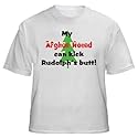 My Afghan Hound Can Kick Rudolph's Butt Youth T-Shirt (for Kids) Various Colors Available
