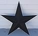 CWI Gifts Metal Barn Star - 48 inch Galvanized Hanging Star - Farmhouse Wall Decor - Black