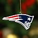 Pack of 4 NFL New England Patriots 3-D Christmas Ornaments