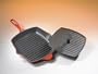 Le Creuset Enameled Cast-Iron Panini Press and Skillet Grill, Red