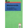 Memoranda: Grammatisches Grundwissen Latein. Vademecum