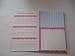 1 X Bill Organizer and Home Finance with Pockets (Pastel Roses)