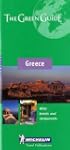 Guide Vert Michelin : Gr�ce