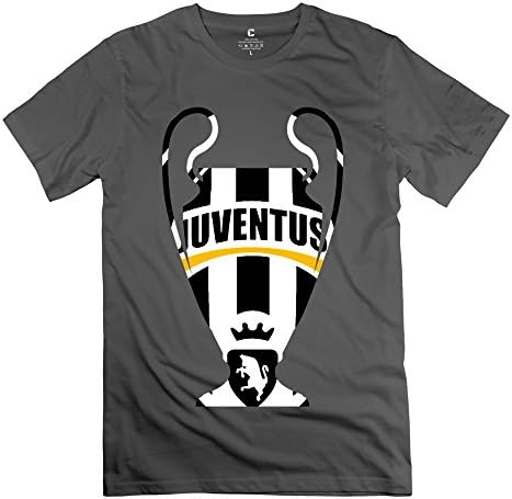 Fashion Juventus Champion 2015 UEFA Men's Tshirt DeepHeather Size XXL