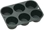 Lodge L5P3 Logic Seasoned Cast Iron Cookware Muffin/Cornbread Pan (Black)