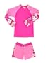 Shoreline UV Sun Protective Girls 2 Piece Set: Long Sleeve Top & Shorts (UPF 50+)