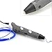 AFUNTA 3D Stereoscopic Printing Pen for 3D Drawing + Modeling + Arts + Crafts Printing 1.75mm ABS Filament (pen's color may vary)
