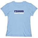 T-Shirt Woman Light Blue " Proud To Be Santeria " Religion