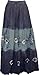 SKIRT - COTTON TIE-DYE BLUE W/BELLS MD