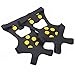 Kalevel Ice Grips Traction Cleats Rubber Snow Grips Anti Slip Ice Grippers for Shoes and Hoots Men Women Kids (M, Black)