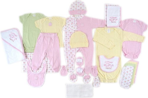 Luvable Friends 24-Piece Layette Starter Set, Pink 0-6 Months