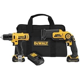 DEWALT DCK212S2 12-Volt MAX Drill Driver and Reciprocating Saw Kit: Home Improvement