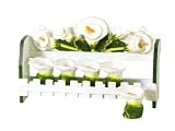 LILY 3-D Majolica Spice Rack & Jars *NEW*