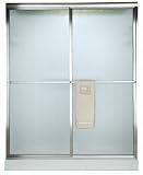 American Standard AM00729.416.006 Brushed Nickel Prestige Prestige Framed Frosted Calla Lily Glass B